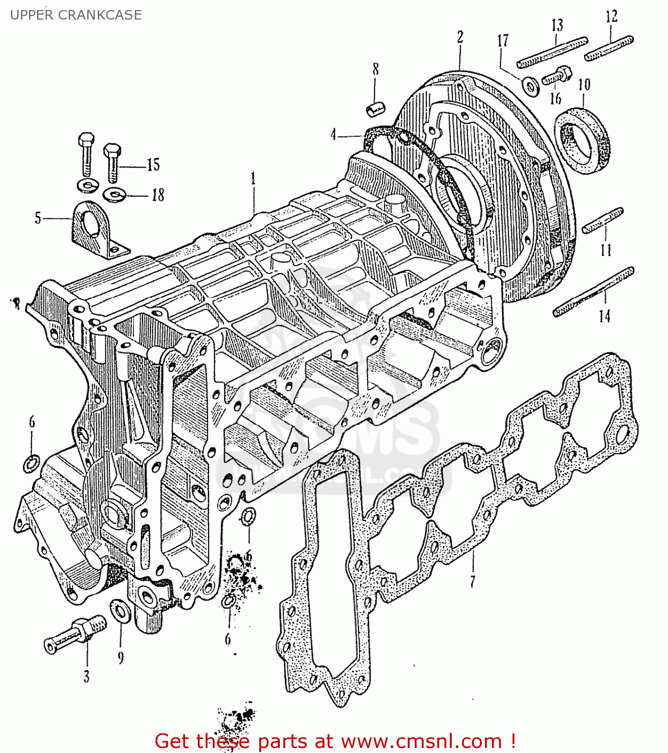 Honda T360 Upper Crankcase Buy Upper Crankcase Spares Online