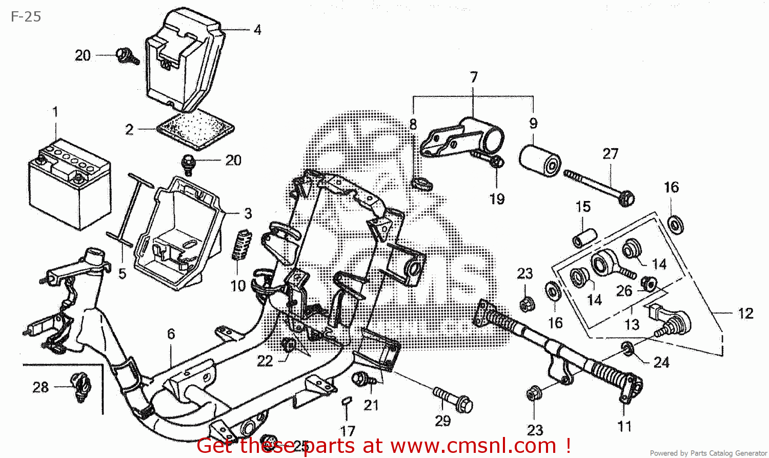 Honda gyro up запчасти