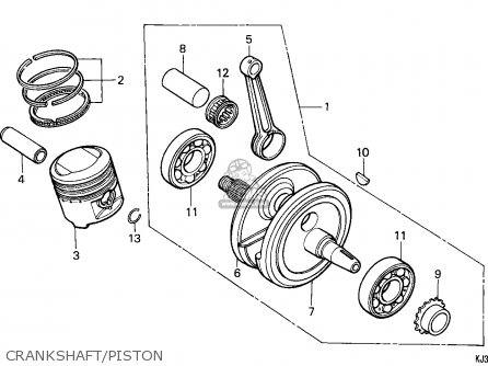 Honda TL125 1988 (J) FRANCE parts lists and schematics