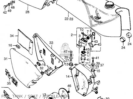 Honda TL125 TRIALS 1973 K0 USA parts lists and schematics