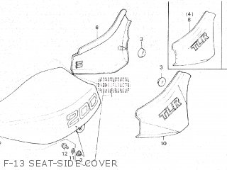 Honda TLR200 1983 (D) parts lists and schematics