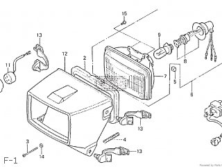 Honda TLR250 1985 (F) parts lists and schematics