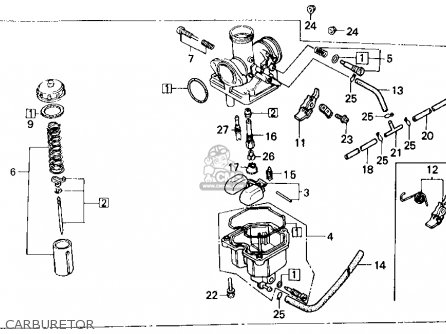 Honda TR200 FATCAT 1986 (G) USA parts lists and schematics