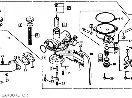 Honda TRX125 FOURTRAX 125 1985 (F) USA parts lists and schematics