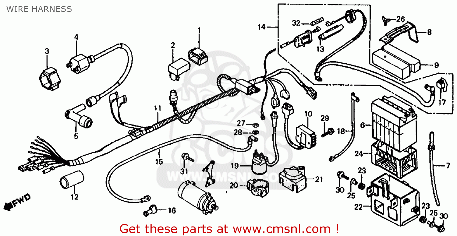 86 Honda Fourtrax Wiring Diagram - Wiring Diagram