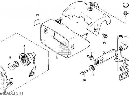 Honda TRX125 FOURTRAX 125 1987 (H) USA parts lists and schematics