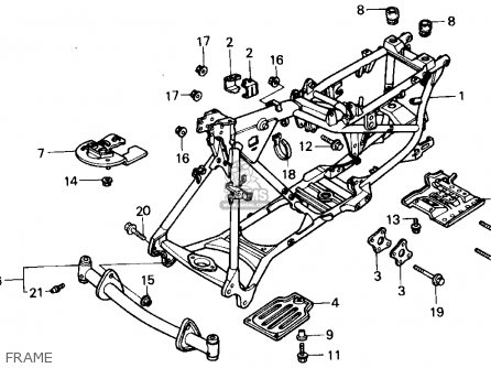 Honda TRX125 FOURTRAX 125 1988 (J) USA parts lists and schematics