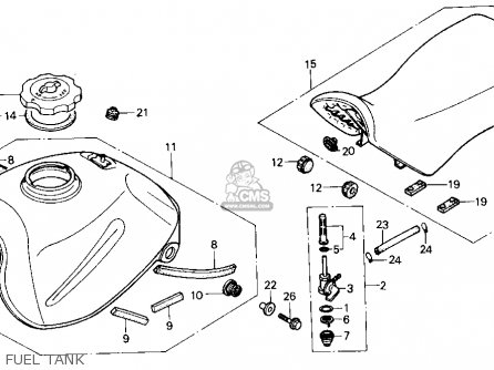 Honda TRX125 FOURTRAX 125 1988 (J) USA parts lists and schematics