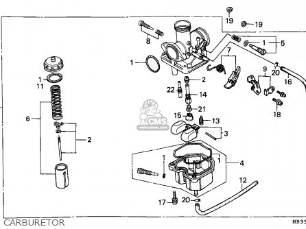 16100-HB3-771 Carburetor Assy., 16100HB3771 Honda - TRX200SX - Foto 8