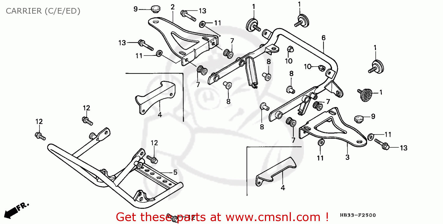 Honda TRX200SX FOURTRAX 1986 (G) CANADA CARRIER (C/E/ED) buy CARRIER