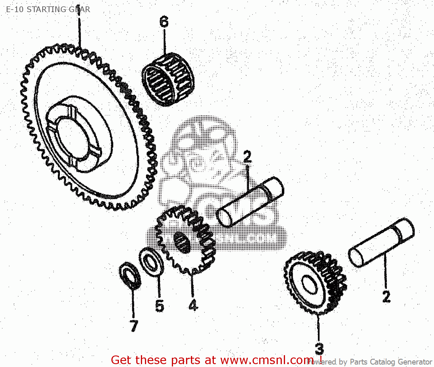 Honda TRX250 2000 (Y) E-10 STARTING GEAR - buy E-10 STARTING GEAR ...