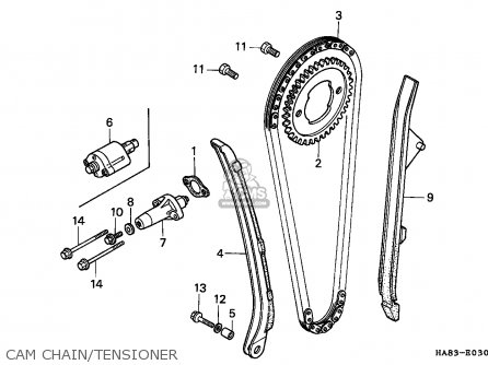 Honda Trx250 Fourtrax 1987 (h) Canada Parts List Partsmanual Partsfiche