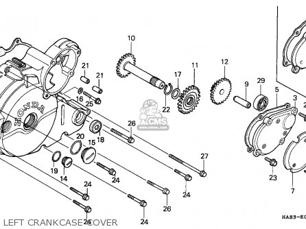 Honda TRX250 FOURTRAX 1987 (H) CANADA parts lists and schematics