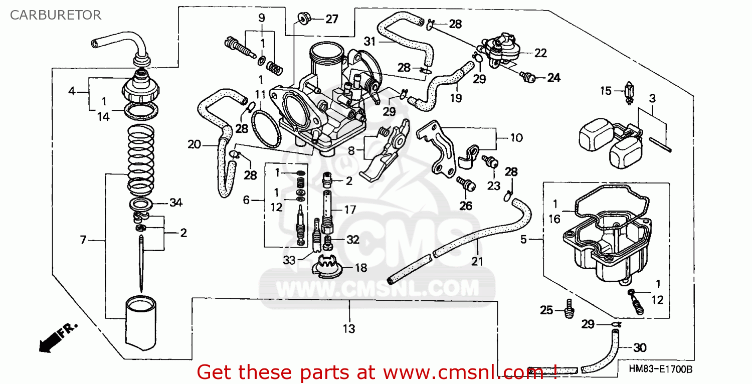 Honda Recon 250 Carburetor Kit
