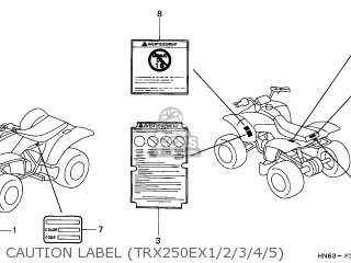 Honda TRX250EX SPORTRAX 2001 (1) USA parts lists and schematics