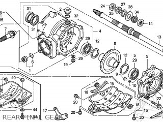 27+ Honda 250 Recon Rear Axle Diagram