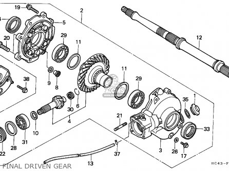 Honda TRX300 FOURTRAX 1989 (K) CANADA parts lists and schematics