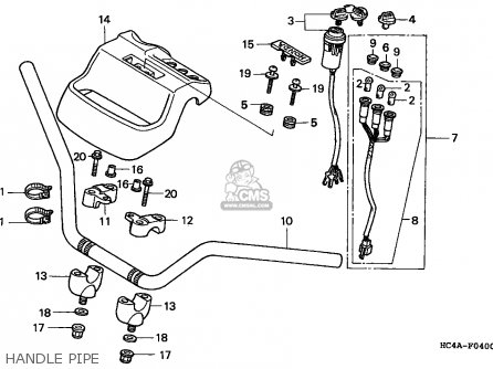 Honda TRX300 FOURTRAX 1994 (R) USA parts lists and schematics