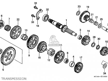 Honda TRX300 FOURTRAX 1994 (R) USA parts lists and schematics