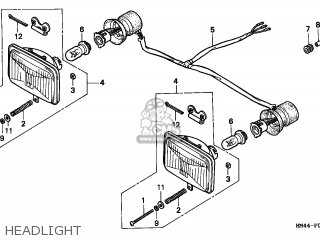 Honda TRX300 FOURTRAX 1997 (V) USA parts lists and schematics