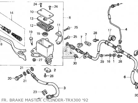 Honda TRX300 FOURTRAX 300 1992 (N) USA parts lists and schematics