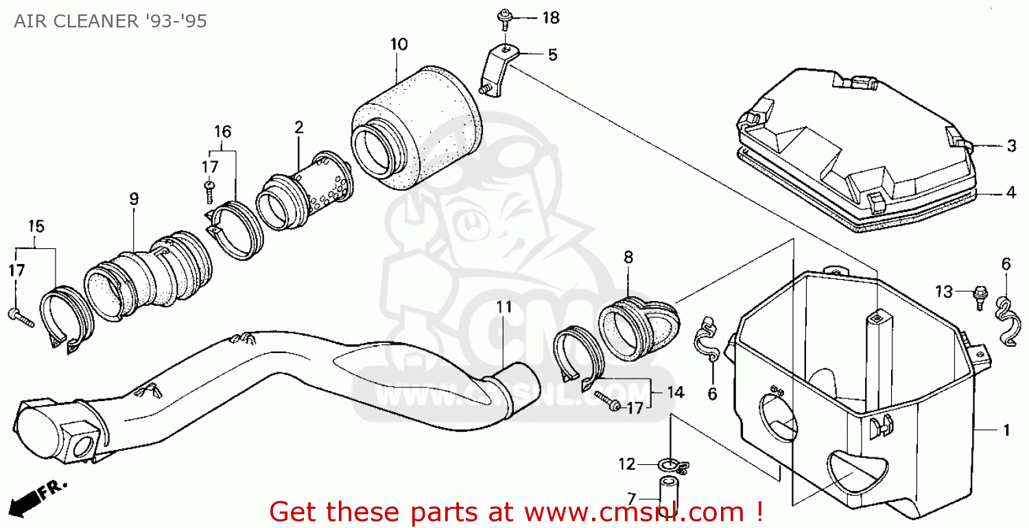 Air Oil Filter Cleaner Body 1988-2000 For Honda Fourtrax 300 - Foto 11