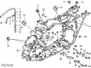 Honda TRX300 FOURTRAX 300 1998 (W) USA parts lists and schematics