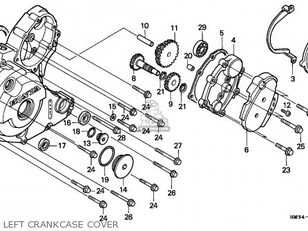 Honda Trx300ex Fourtrax 1995 (s) Usa Parts Lists And Schematics