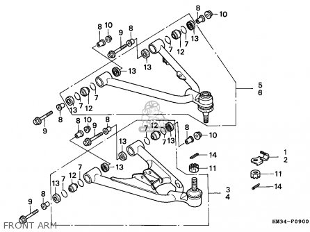 Honda TRX300EX FOURTRAX 1998 (W) USA parts lists and schematics