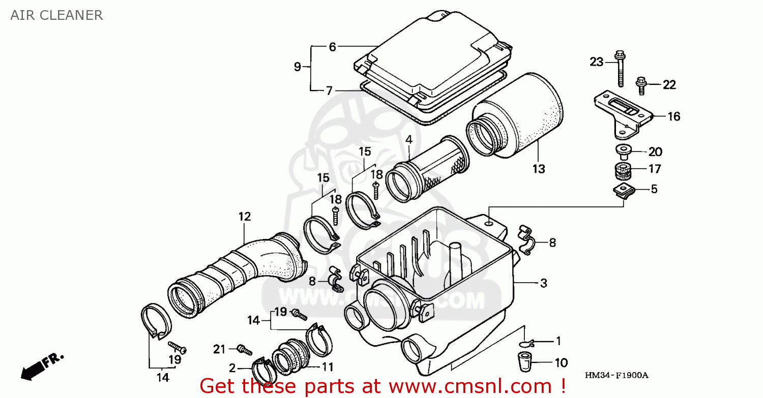 Air Oil Filter Cleaner Body 1988-2000 For Honda Fourtrax 300 - Foto 5