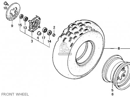 Honda TRX300EX FOURTRAX 300EX 1994 (R) USA parts lists and schematics