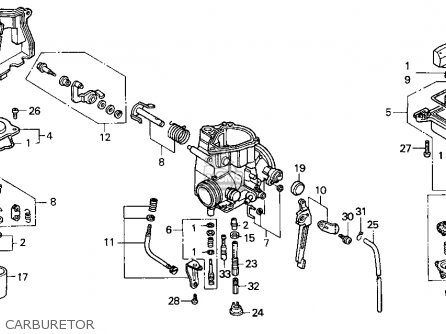 Honda Trx300ex Fourtrax 300ex 1995 Usa parts list ... 1998 honda goldwing starter wiring diagram 