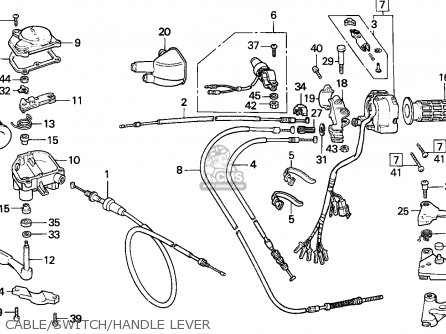 Honda TRX300FW FOURTRAX 1988 (J) ENGLAND parts lists and schematics