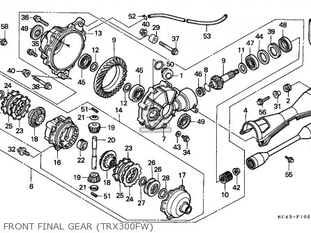 Honda TRX300FW FOURTRAX 1988 (J) ENGLAND parts lists and schematics