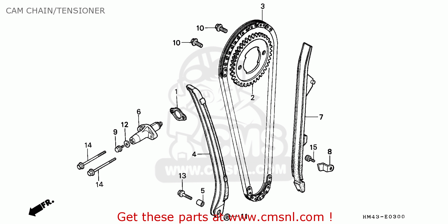 TRX300EX Timing Set Honda ATV Camshaft Timing Chain & Guide Kit - Fits TRX300EX, TRX300X, TRX300 1988-2008 14620-hc4-005 Replacement - Foto 4