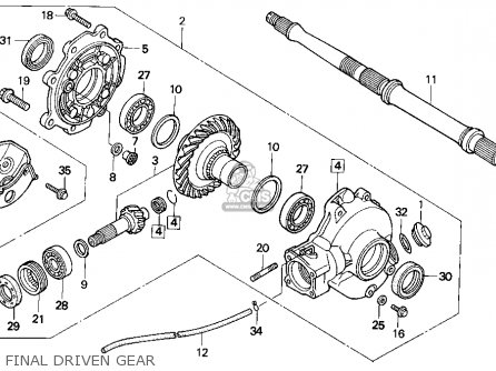 Honda Trx300Fw Fourtrax 4X4 1992 (N) Usa Parts Lists And Schematics