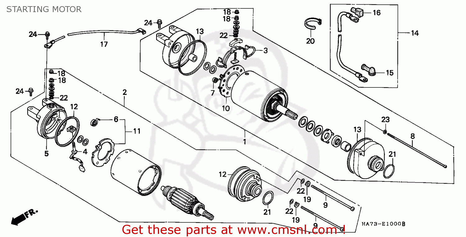 Honda TRX350 FOURTRAX 1986 (G) CANADA STARTING MOTOR buy STARTING