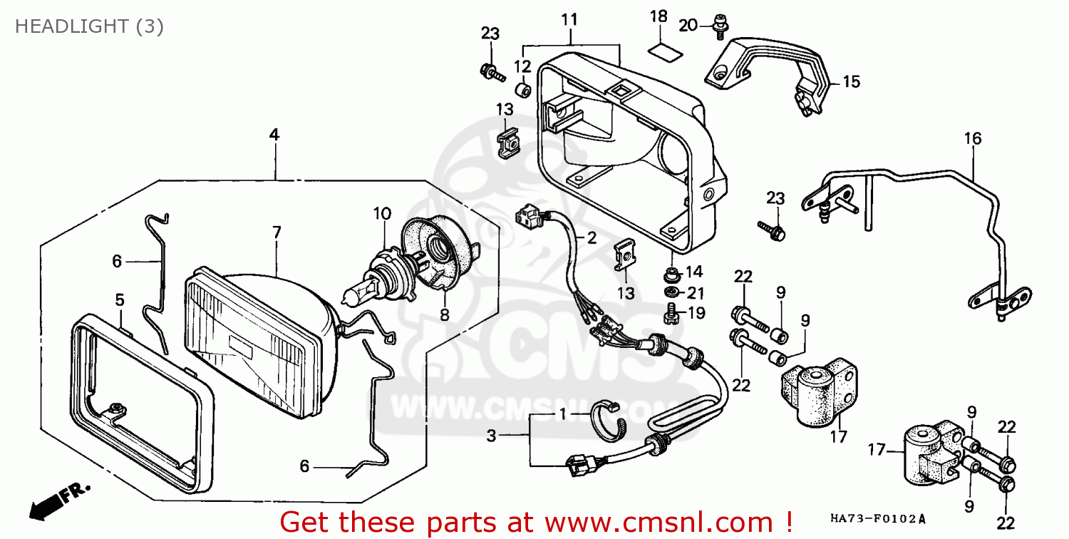 Honda Trx D Fourtrax K England Sul Headlight Buy