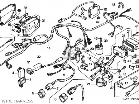 Honda TRX350D FOURTRAX 1989 (K) ENGLAND SUL parts lists and schematics