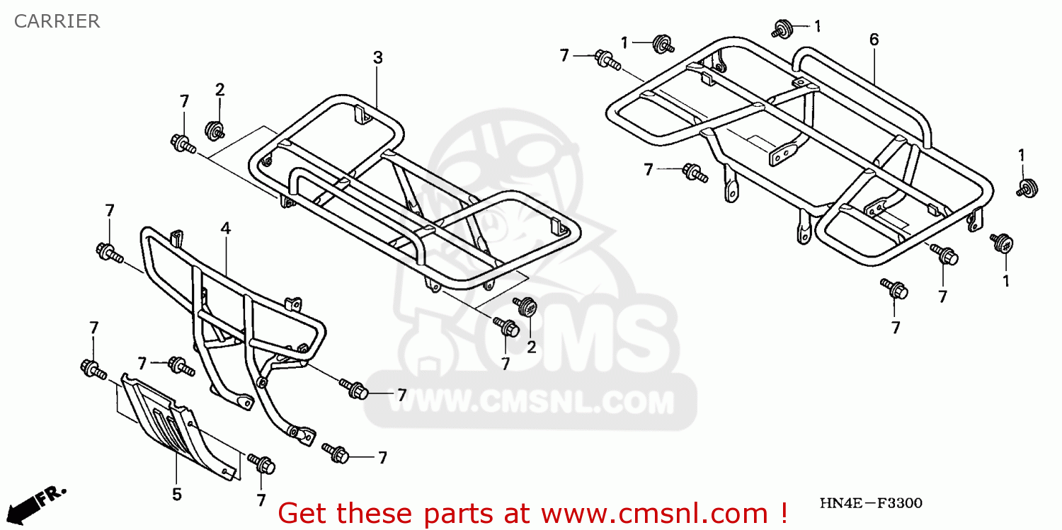 Honda TRX350FM3 RANCHER 4X4 2003 (3) USA parts lists and schematics