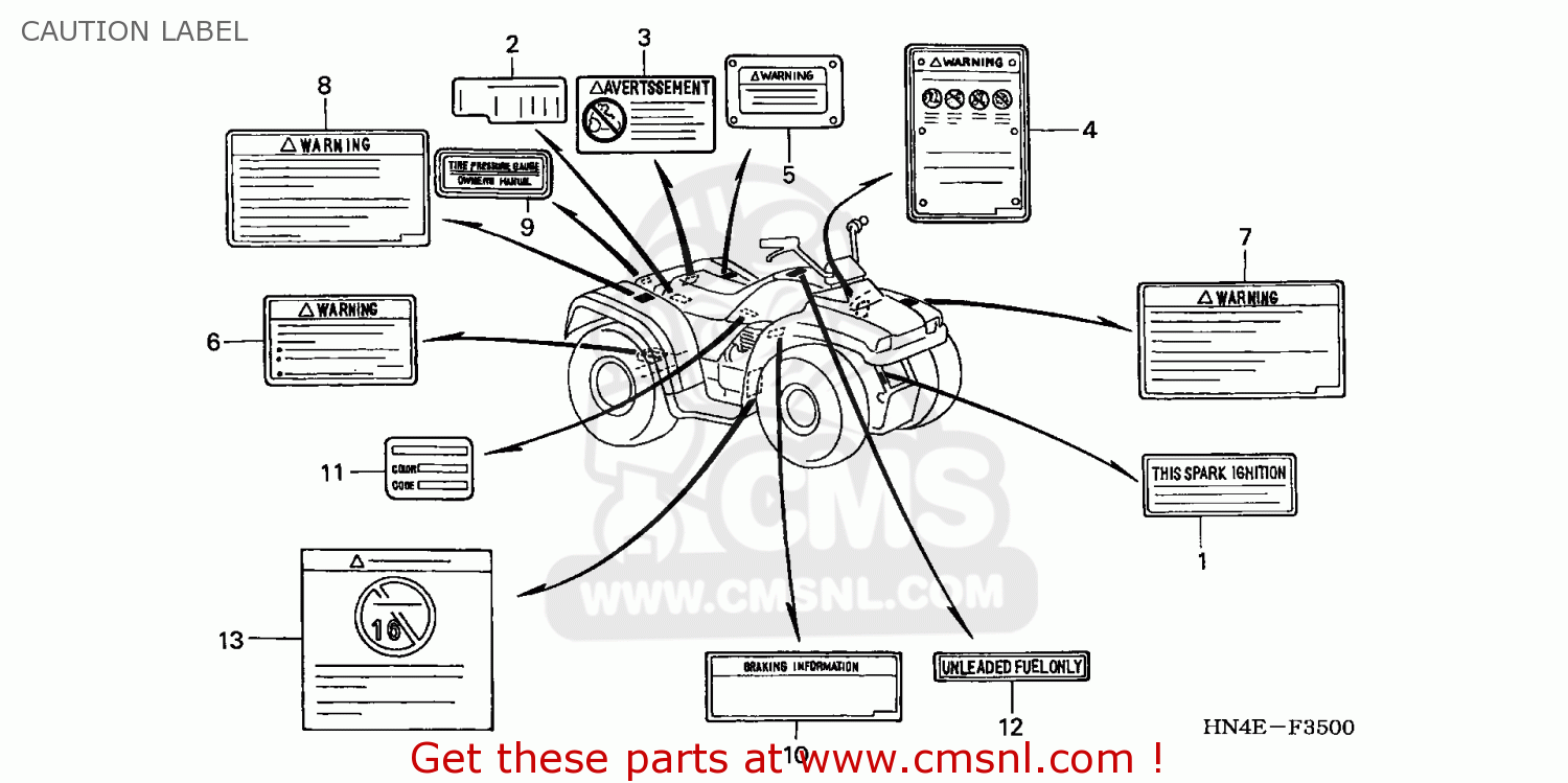Honda TRX350FM3 RANCHER 4X4 2003 (3) USA parts lists and schematics