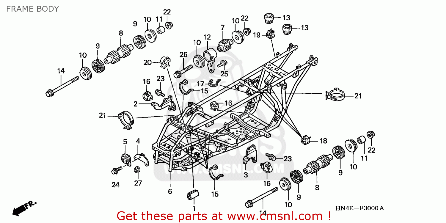 Honda TRX350FM3 RANCHER 4X4 2003 (3) USA parts lists and schematics