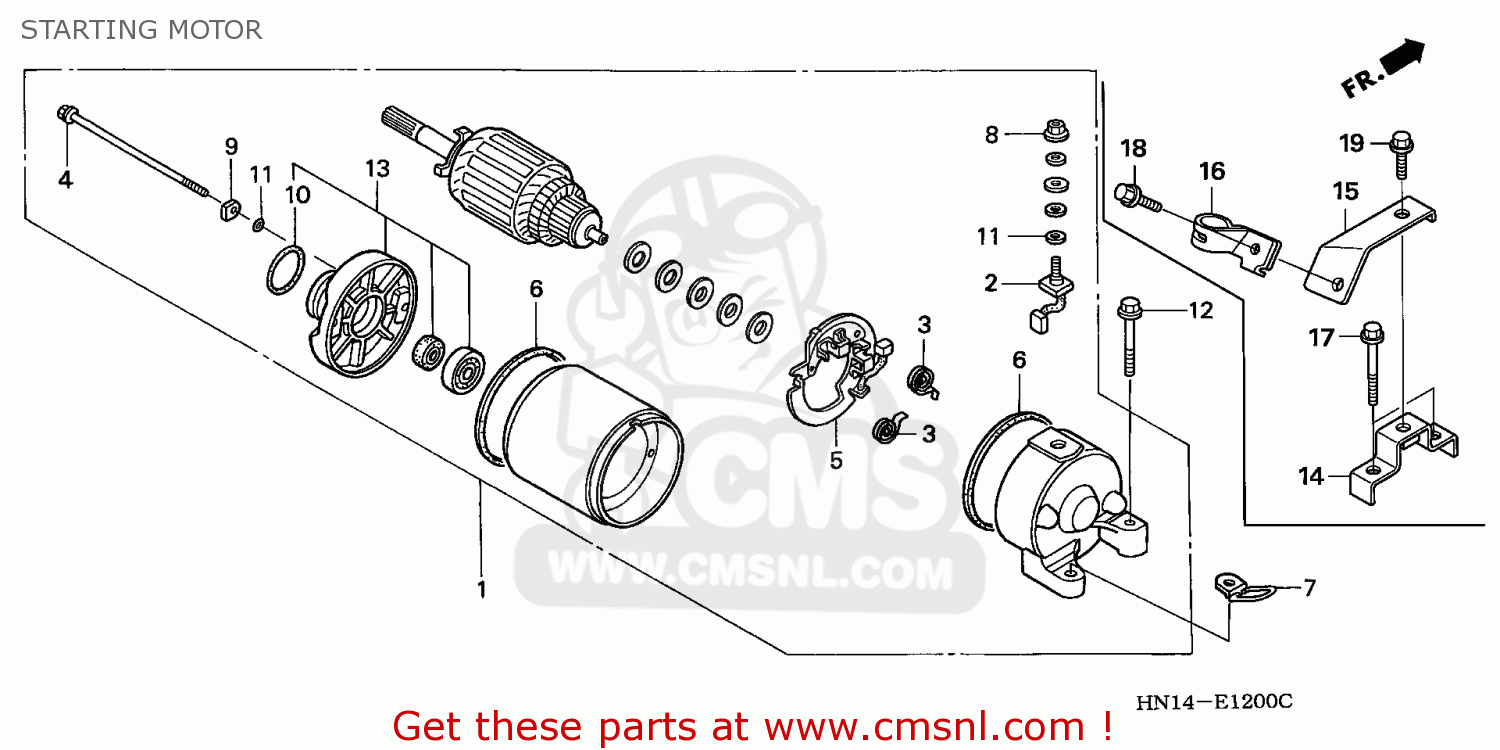 Motor De Arranque Para Honda Atv Trx400ex Sportrax 2005-2008 | Meses Sin Inter&eacute;s