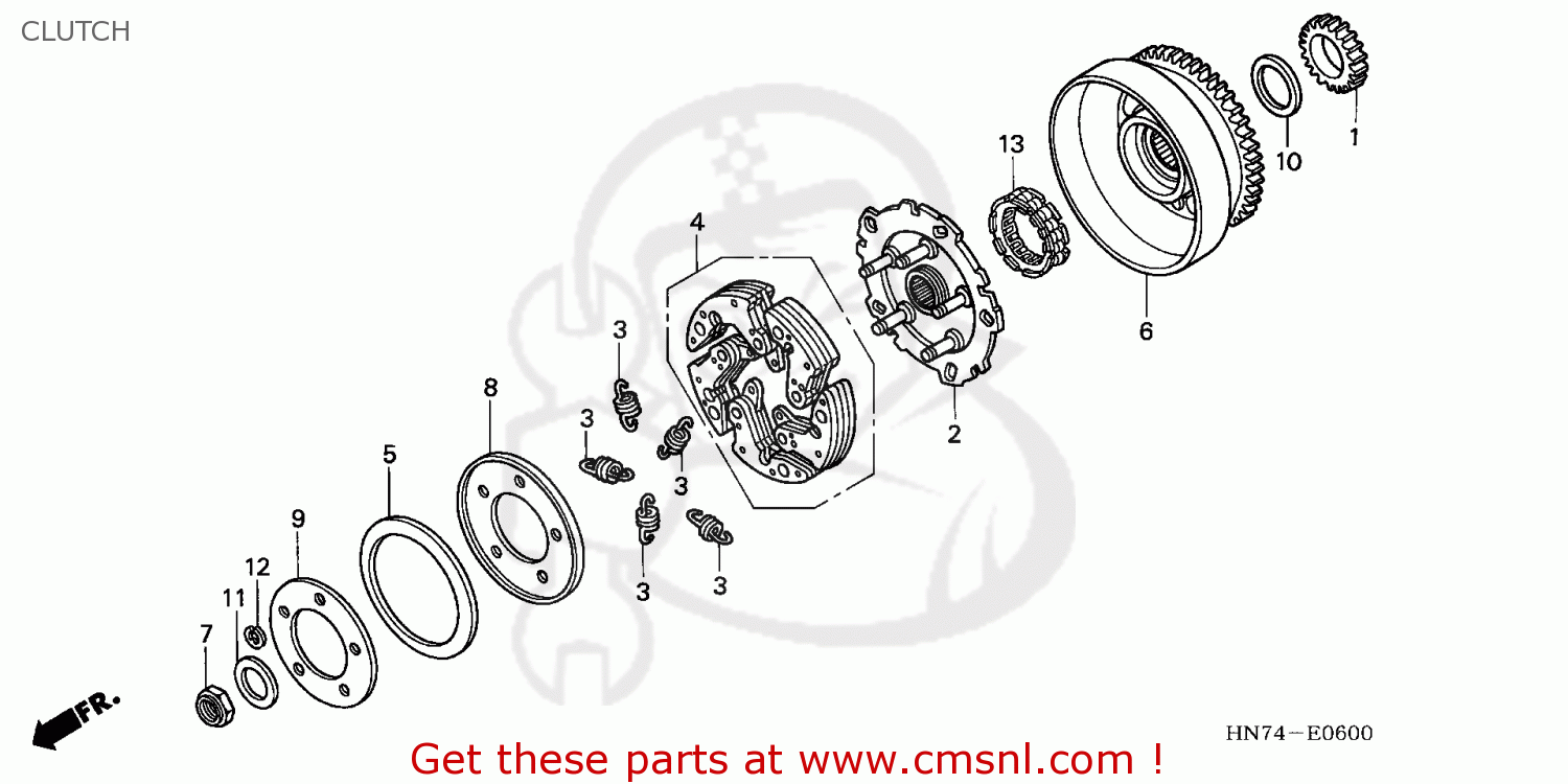 CMS シーエムエス WEIGHT SET，CLUTCH TRX400FA FOURTRAX 2004 (4