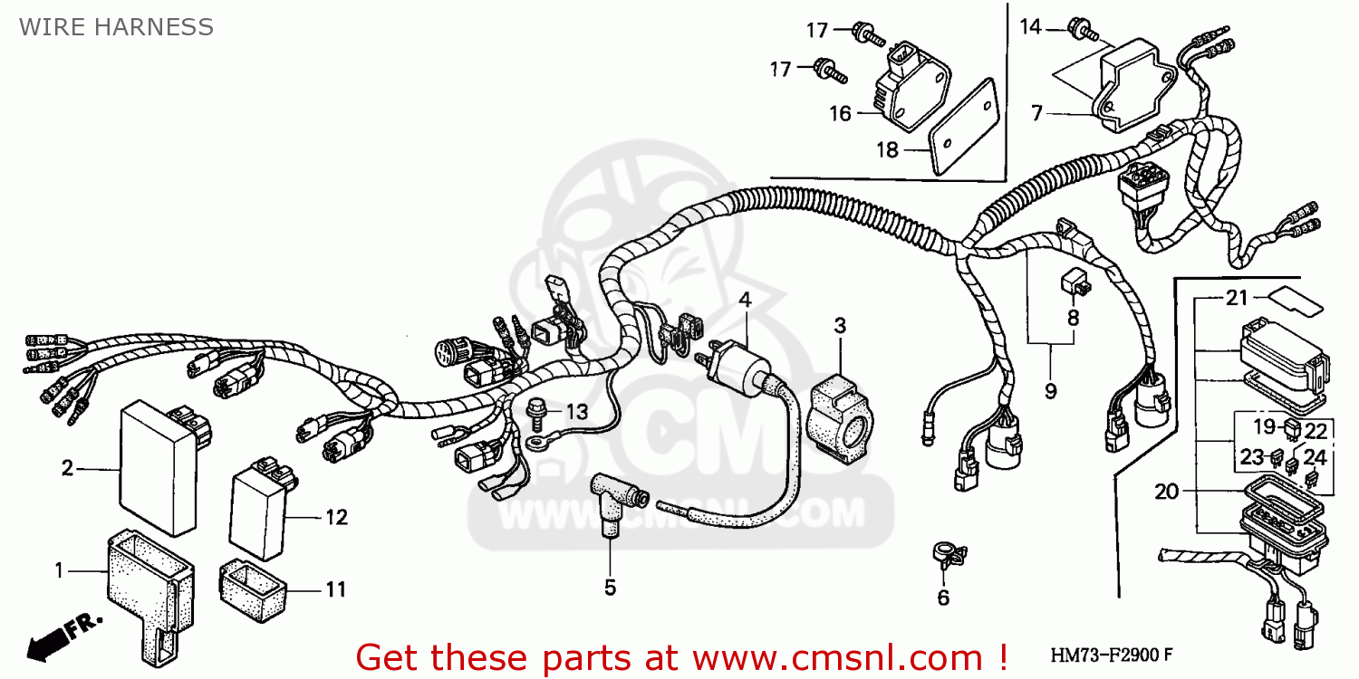 Honda TRX400FW FOURTRAX 1995 (S) CANADA WIRE HARNESS - buy WIRE HARNESS