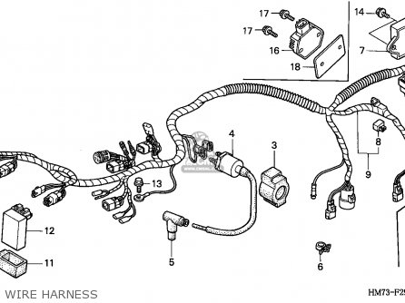 Honda TRX400FW FOURTRAX 1996 (T) ENGLAND parts lists and schematics