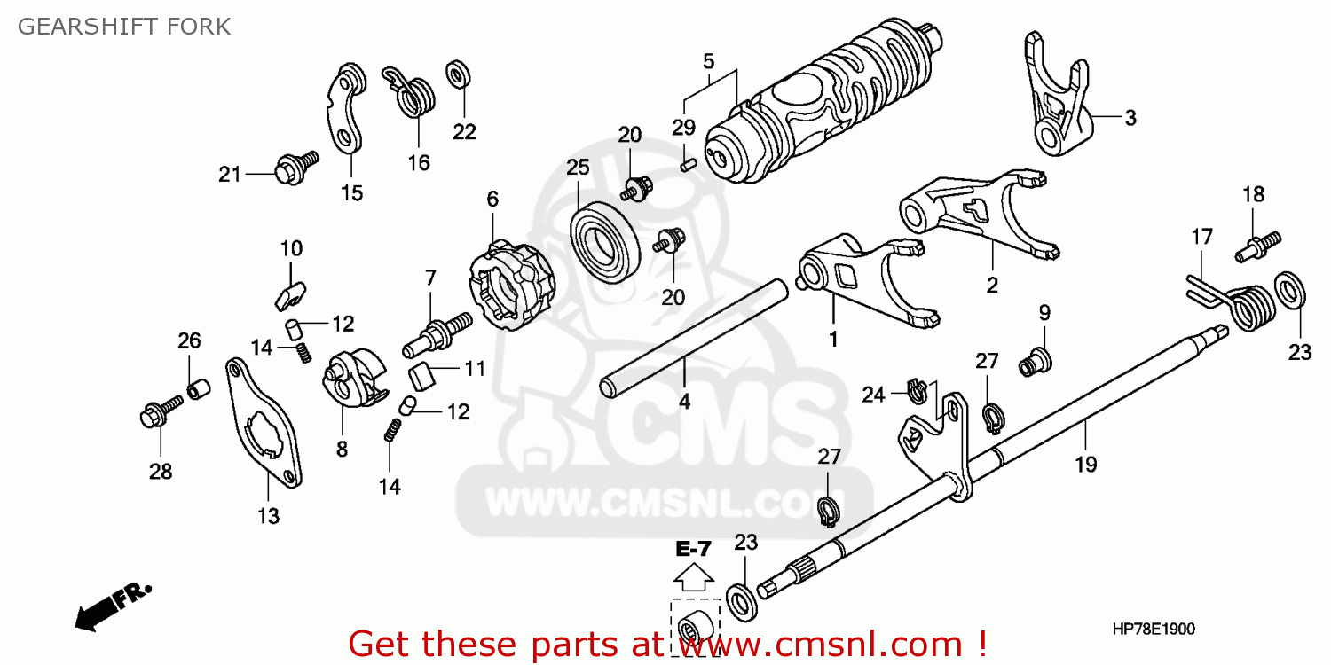 Honda Trx420fpa 2011 (b) Australia   Ps Gearshift Fork - Buy Gearshift 