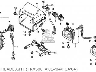 Honda TRX500FA 2004 (4) USA parts lists and schematics