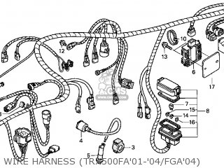 Honda TRX500FA 2004 (4) USA parts lists and schematics