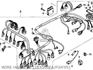 Honda TRX500FA 2005 (5) USA parts lists and schematics